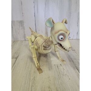 Gemmy AS IS Boney Barney skeleton Halloween dog prop